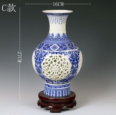 【陶瓷臺面花瓶雕刻花瓶 擺設(shè) 景德鎮(zhèn)瓷器 家居花瓶 陶瓷 花器 特價(jià)】價(jià)格,廠家,圖片,陶瓷工藝品,景德鎮(zhèn)市御云陶瓷-